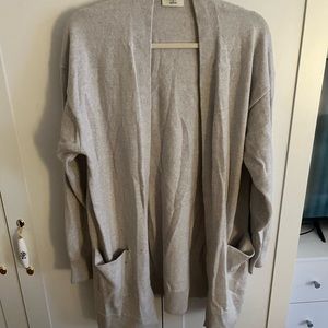 Aritzia merino grey cardigan